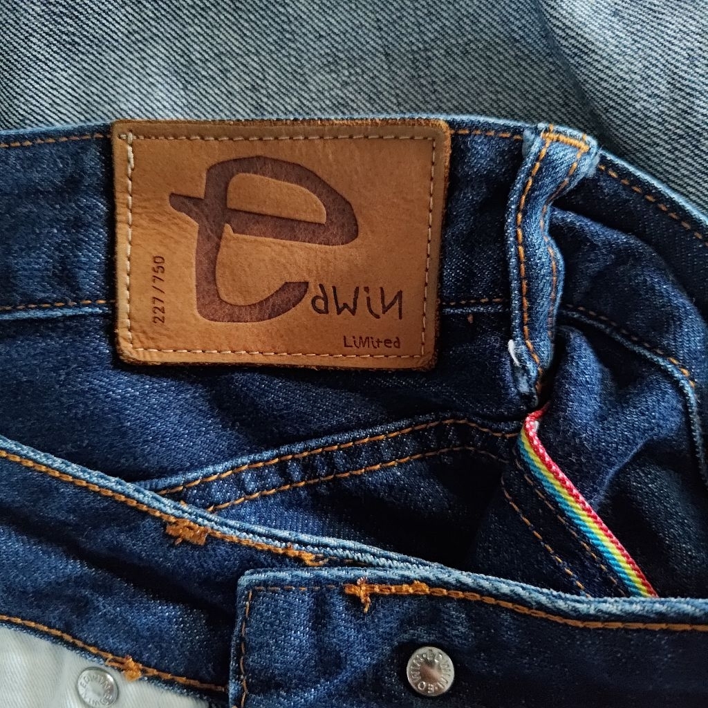 Edwin Jeans Limited rainbow selvedge RARE