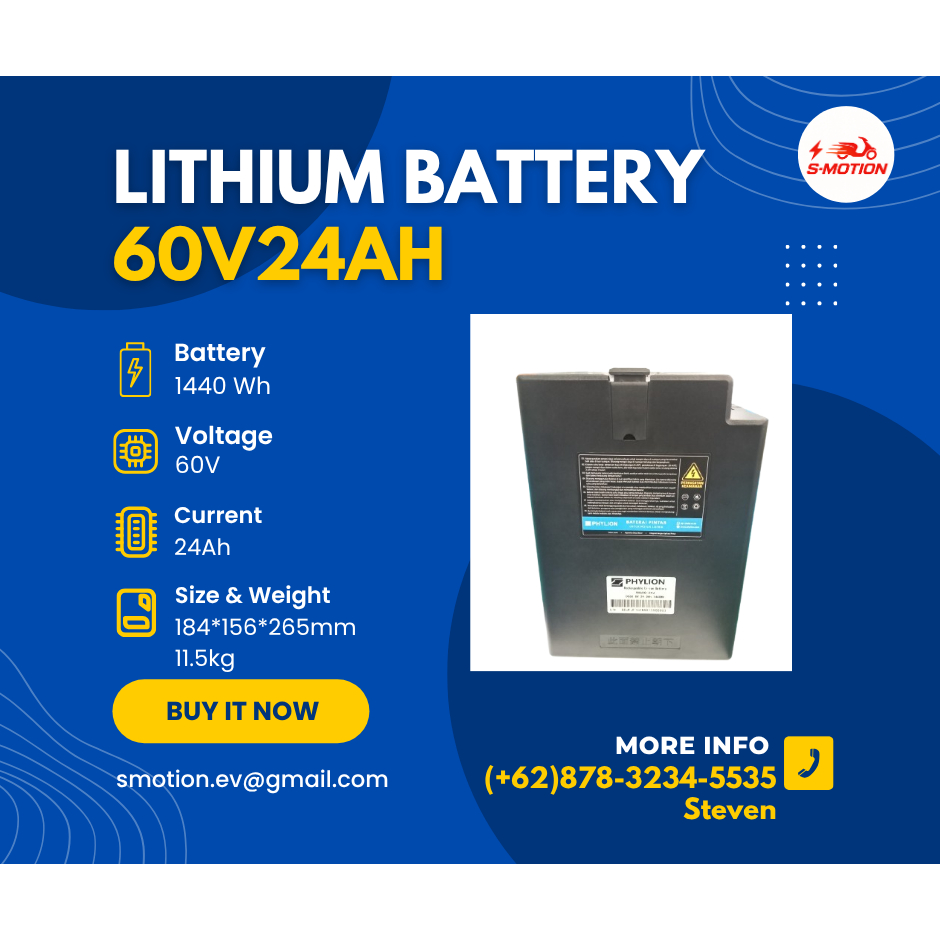 Phylion Lithium Battery 60V24h