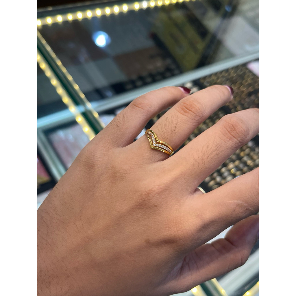 CINCIN EMAS ASLI KADAR 16K CINCIN AUREL CANTIK QWEENY CINCIN KOREA - CK 290
