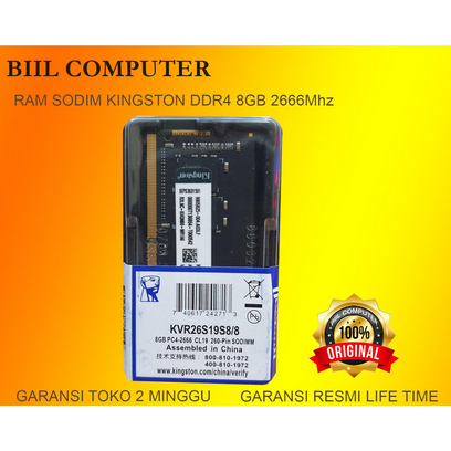 RAM KINGSTON SODIM DDR4 8GB 2666Mhz