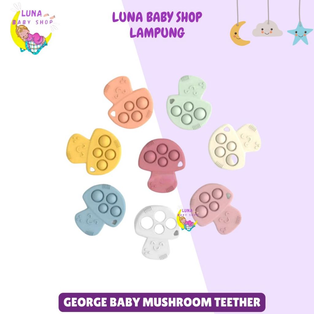 George Baby Silicone Teether Pop It (Jamur)