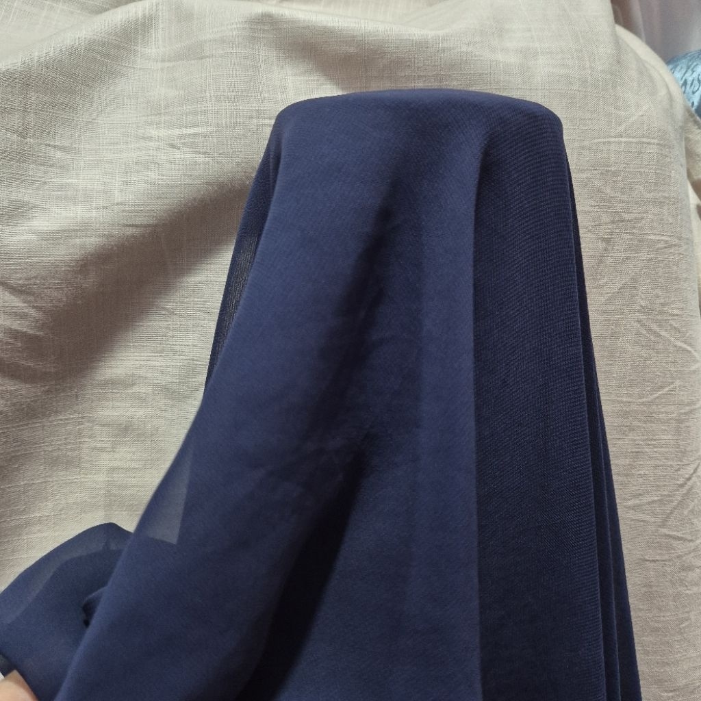 Kain Sifon Ceruty Garment Polos - Kain Sifon Ceruty Premium Polos Harga Tertera 0,5 Meter