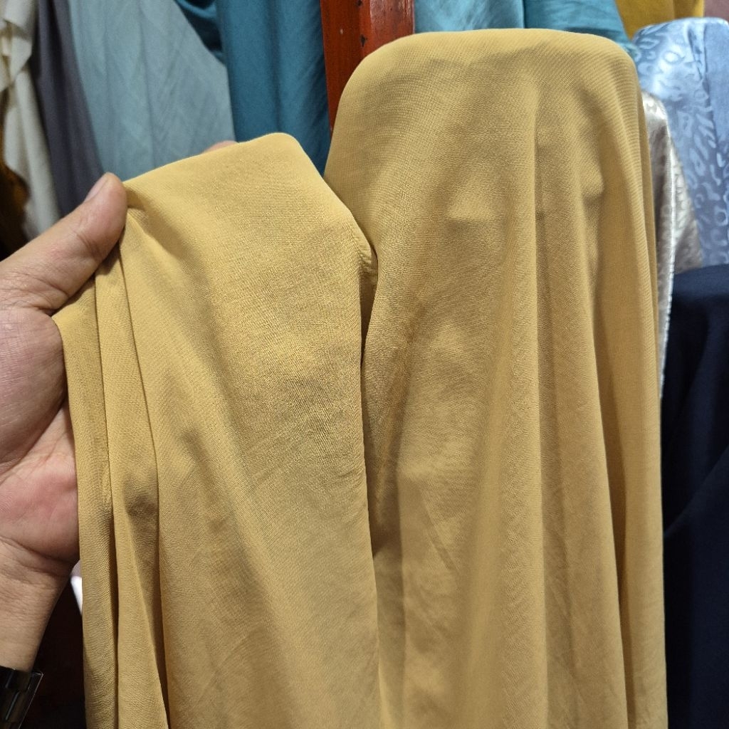 Kain Sifon Ceruty Garment Polos - Kain Sifon Ceruty Premium Polos - Harga Tertera 0,5 Meter