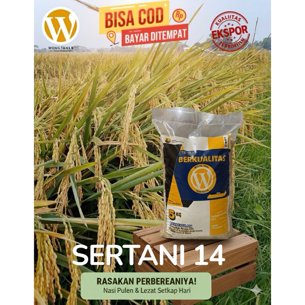 BENIH PADI UNGGUL SERTANI 14 KEMASAN 5KG