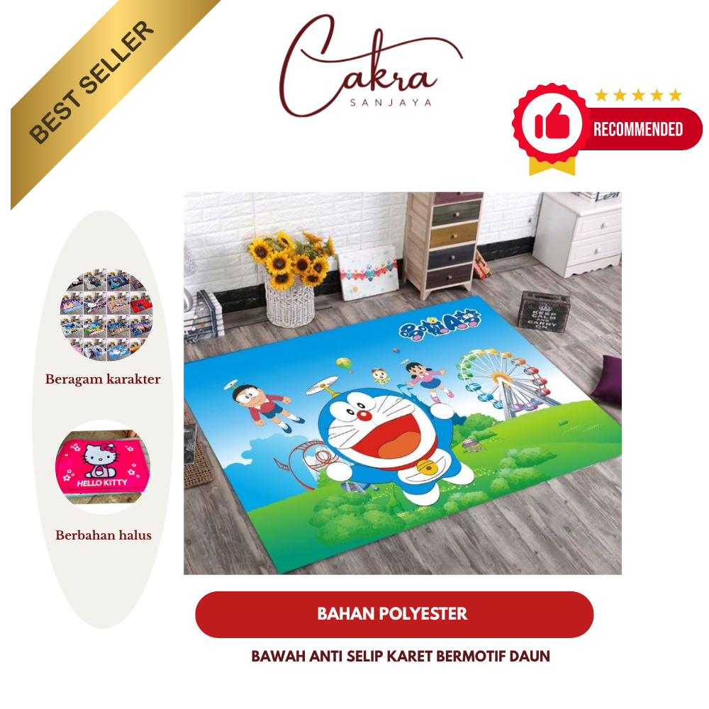 KARPET 3D KARAKTER MOTIF 90 X 140 CM