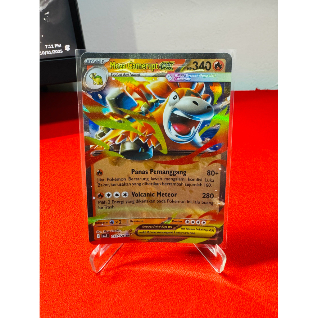 Mega Camerupt EX RR MA1 022/126 - Pokemon Evolusi Mega Indonesia