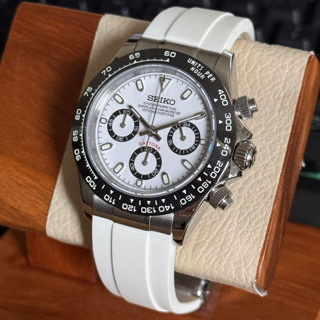 Seiko Daytona Panda Oysterflex VK63 Chronograph Limited Edition
