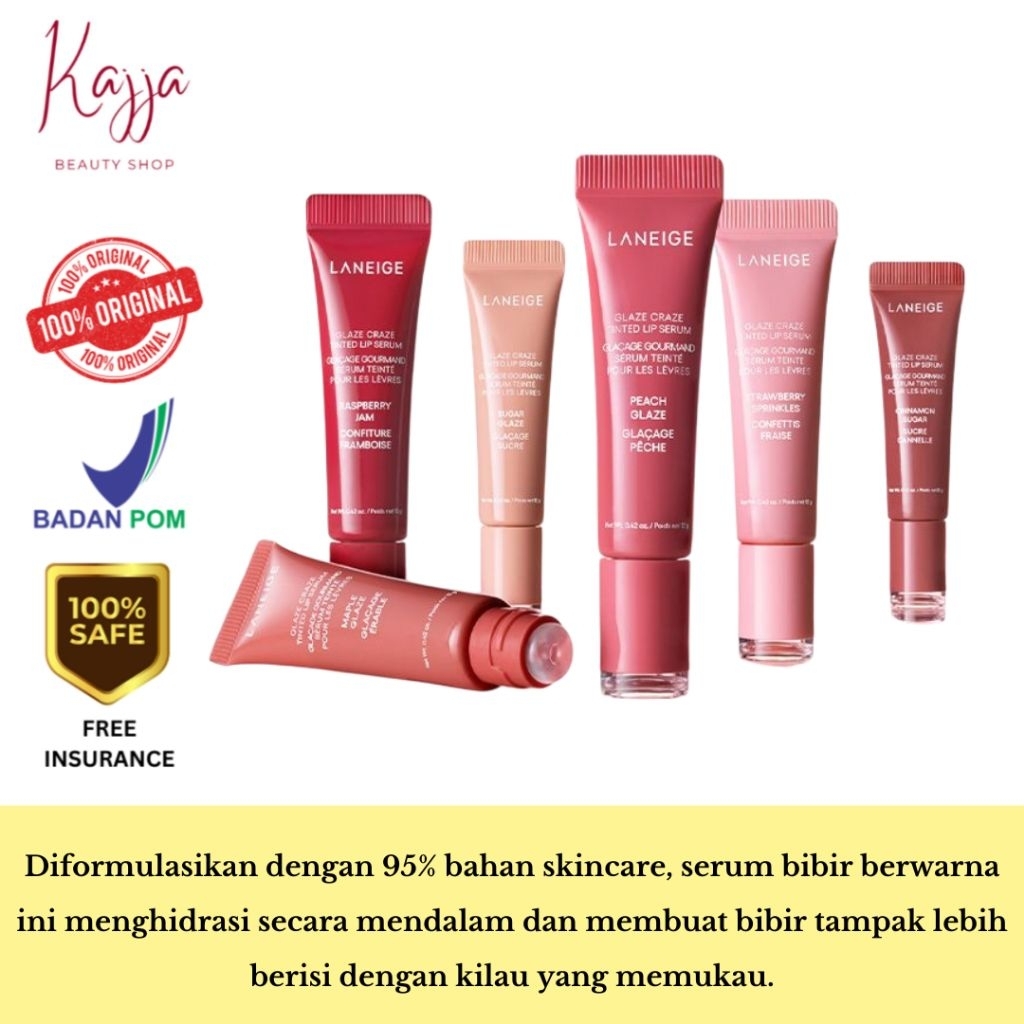 Laneige Glaze Craze Tinted Lip Serum / Laneige Lip Serum