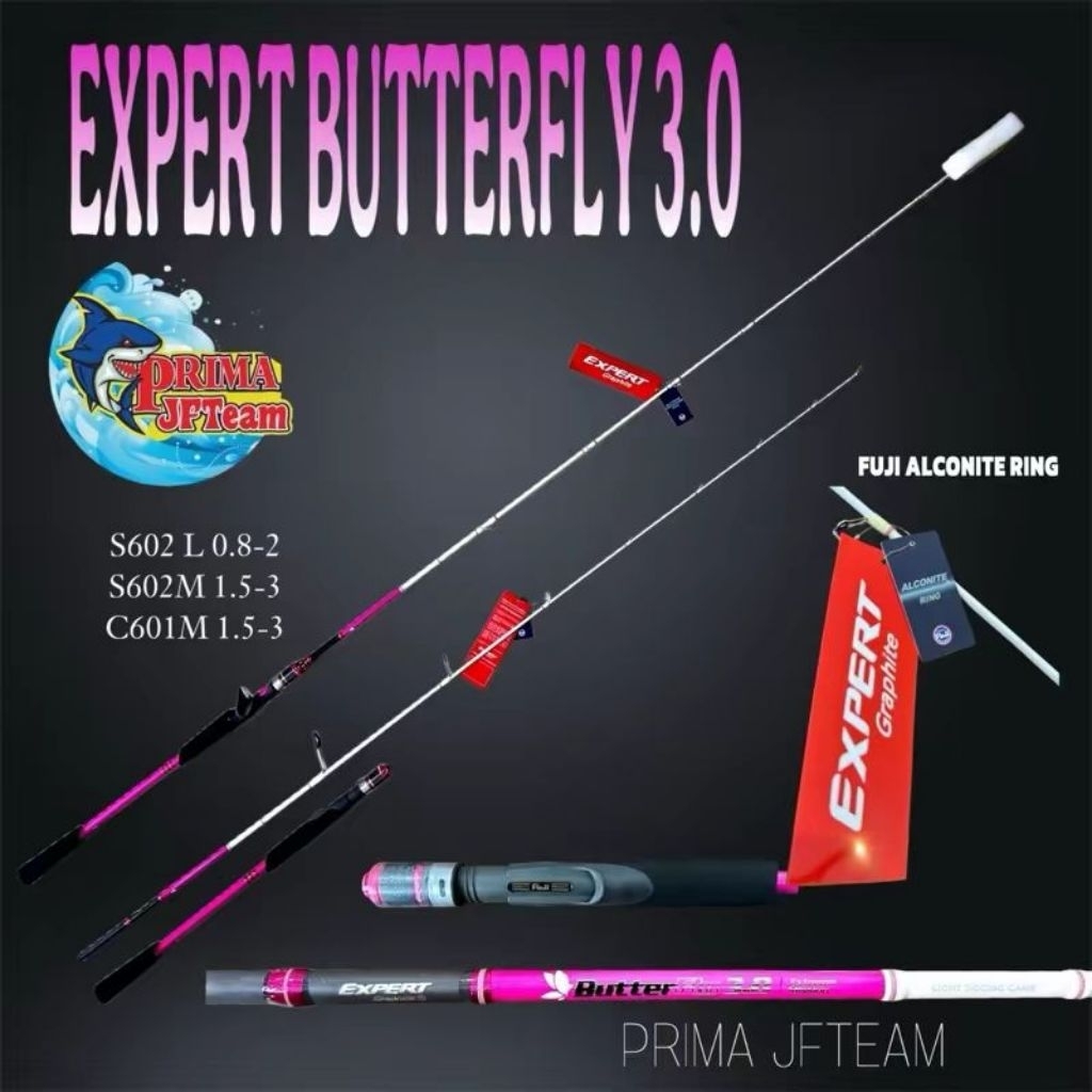 Joran Expert Butterfly Joran Warna Pink