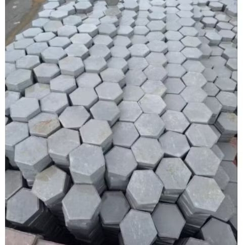 Paving block/conblock hexagon tebal 6-8cm press hidraulik K250/K300 Harga permeter