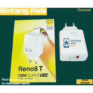Charger Batok 120W Oppo Reno 8T 5G Super Vooc Adaptor Casan Reno