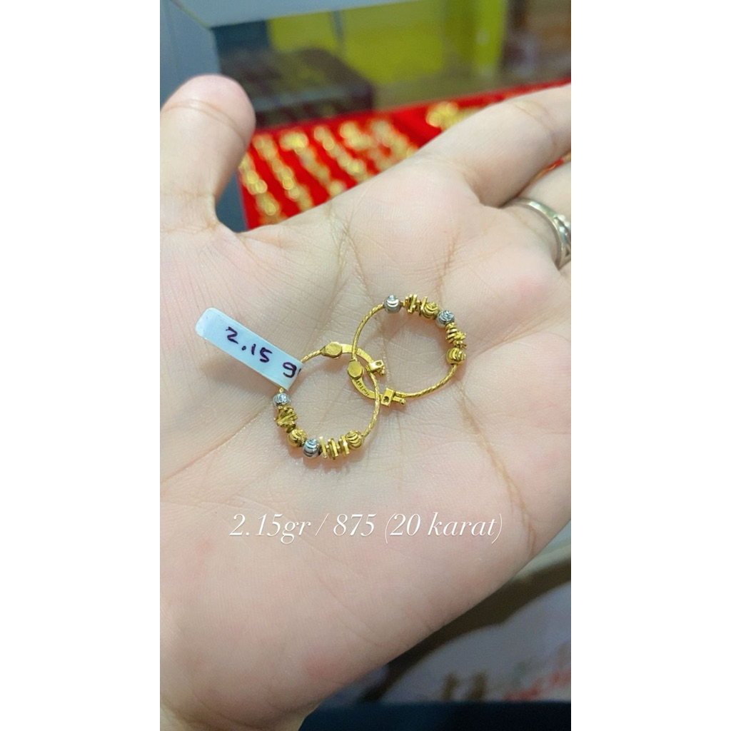 anting 2,15 gram kadar 875