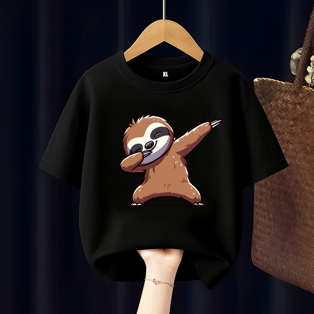 BAJU KAOS ANAK SLOTH ANIMAL SLOTH CUTE FREE CUSTOM NAMA