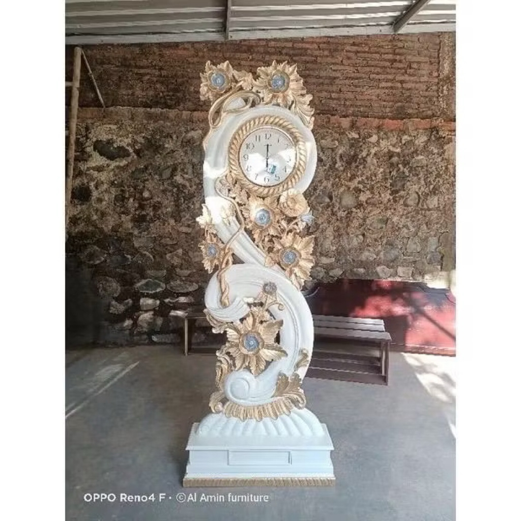 jam hias ukir kayu jati jepara