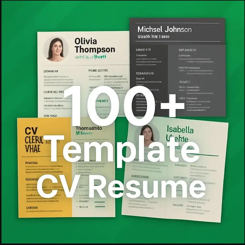 100++ TEMPLATE CV RESUME SIAP DILIRIK PERUSAHAAN