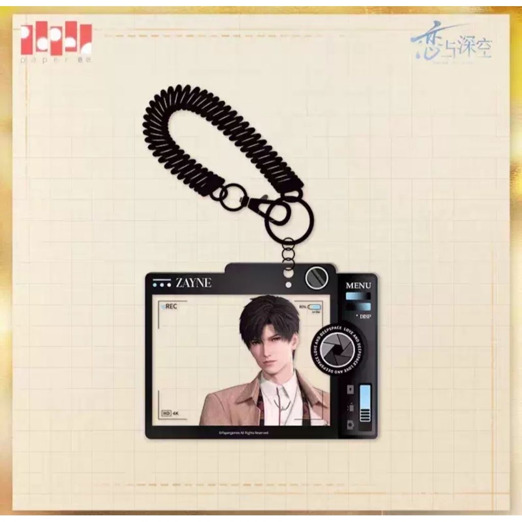 Love and deepspace - zayne birthday 2024 photo keychain