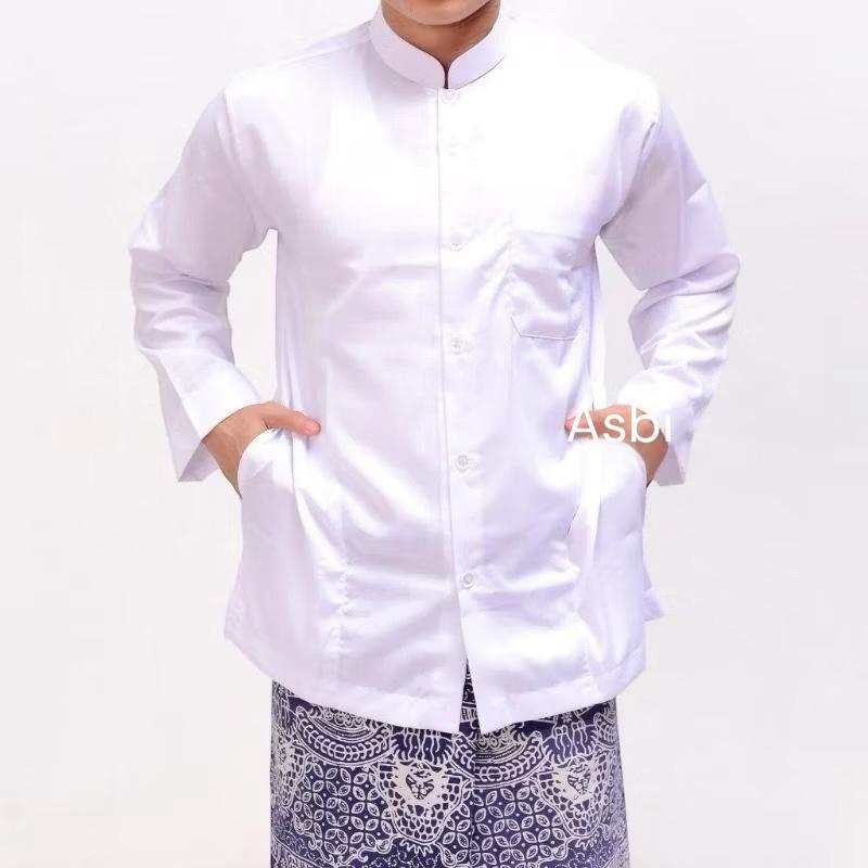 BAJU KOKO PRIA DEWASA LENGAN PANJANG EKSLUSIF SAKU SAMPING BAJU KOKO HABAIB  MODEL AMMU