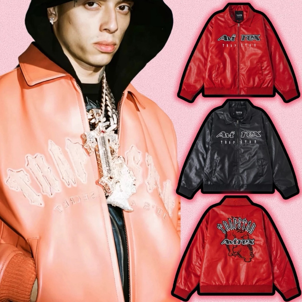 TRAPSTAR X AVIREX LEATHER JACKET