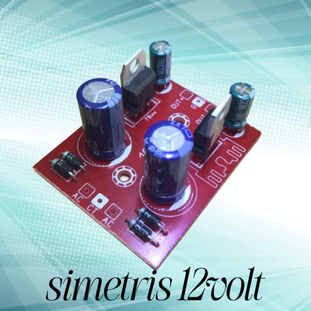 power suplay simetris12V(ic7812-7912)