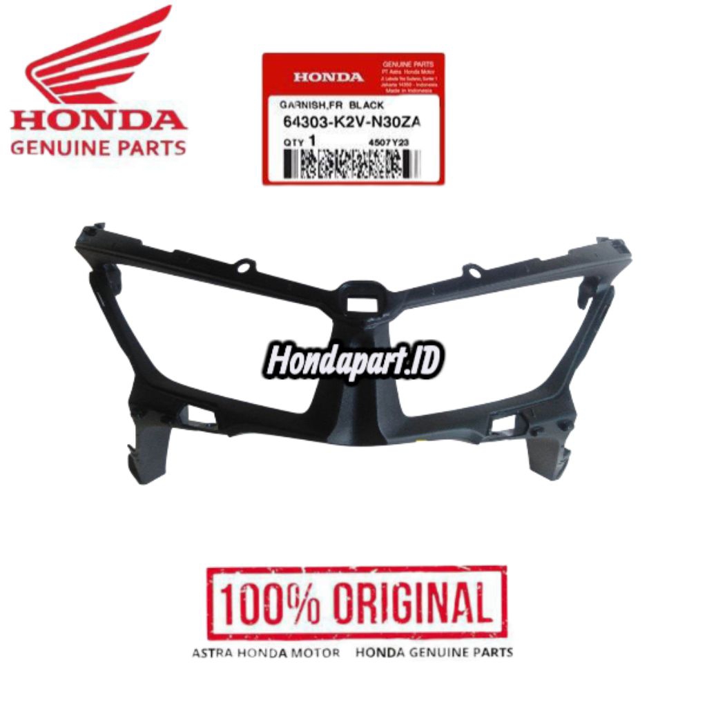 64303-K2V-N30ZA Garnish Front Garnish Dudukan Lampu Depan Vario 125 eSP K2V 2022-Sekarang Original A