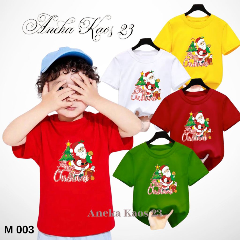 KAOS NATALAN ANAK, /KAOS ANAK MERRY CHRISTMAS