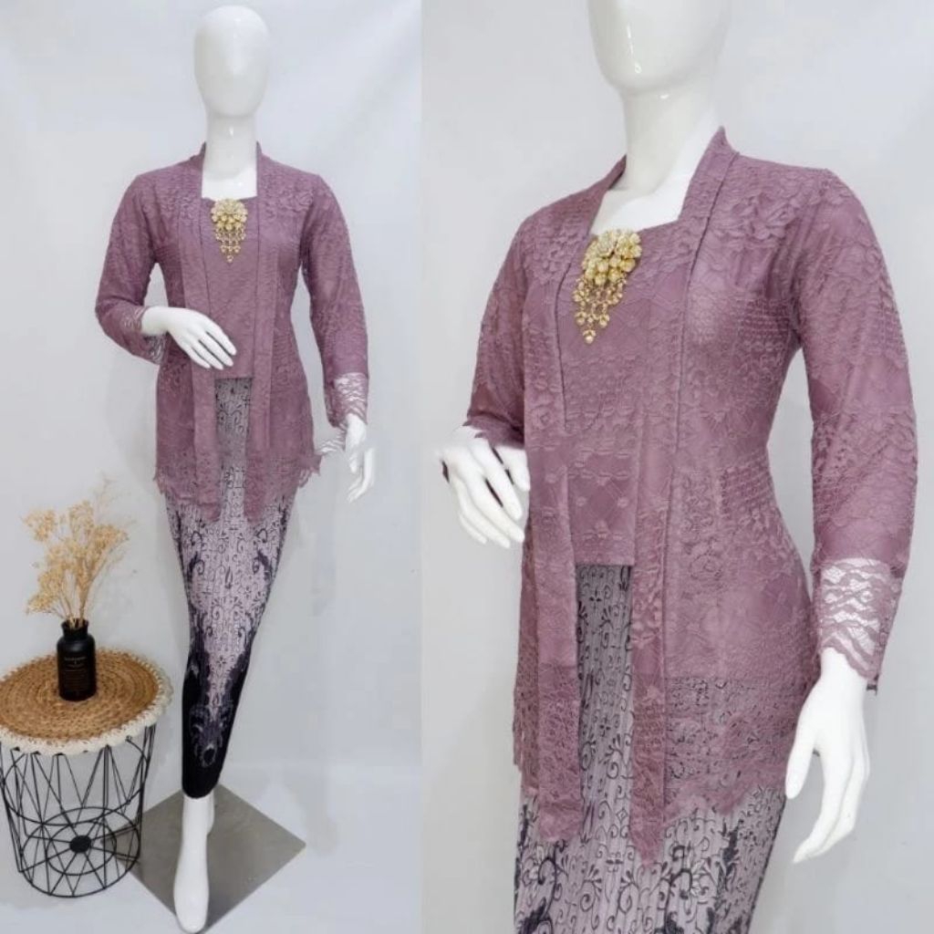 Kebaya  Kutu Baru Brokat modren/baju wisuda/kebaya bridesmaid/seragam pesta/baju keluarga/kebaya tra