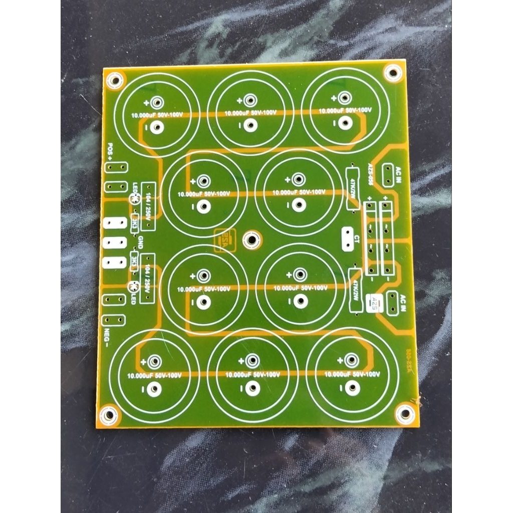 PCB PSU 10 Elco Class AB Dan B OCL & BTL Power Amplifier.