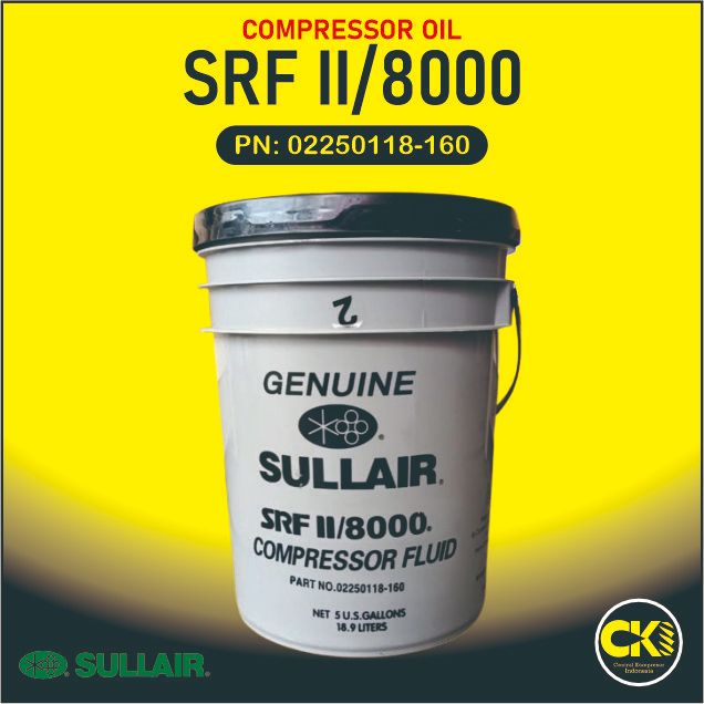 Oil compressor Sullair Srf II 8000 PN 02250118-160 Oli Kompresor Sullair SRF II/8000 8000 Jam