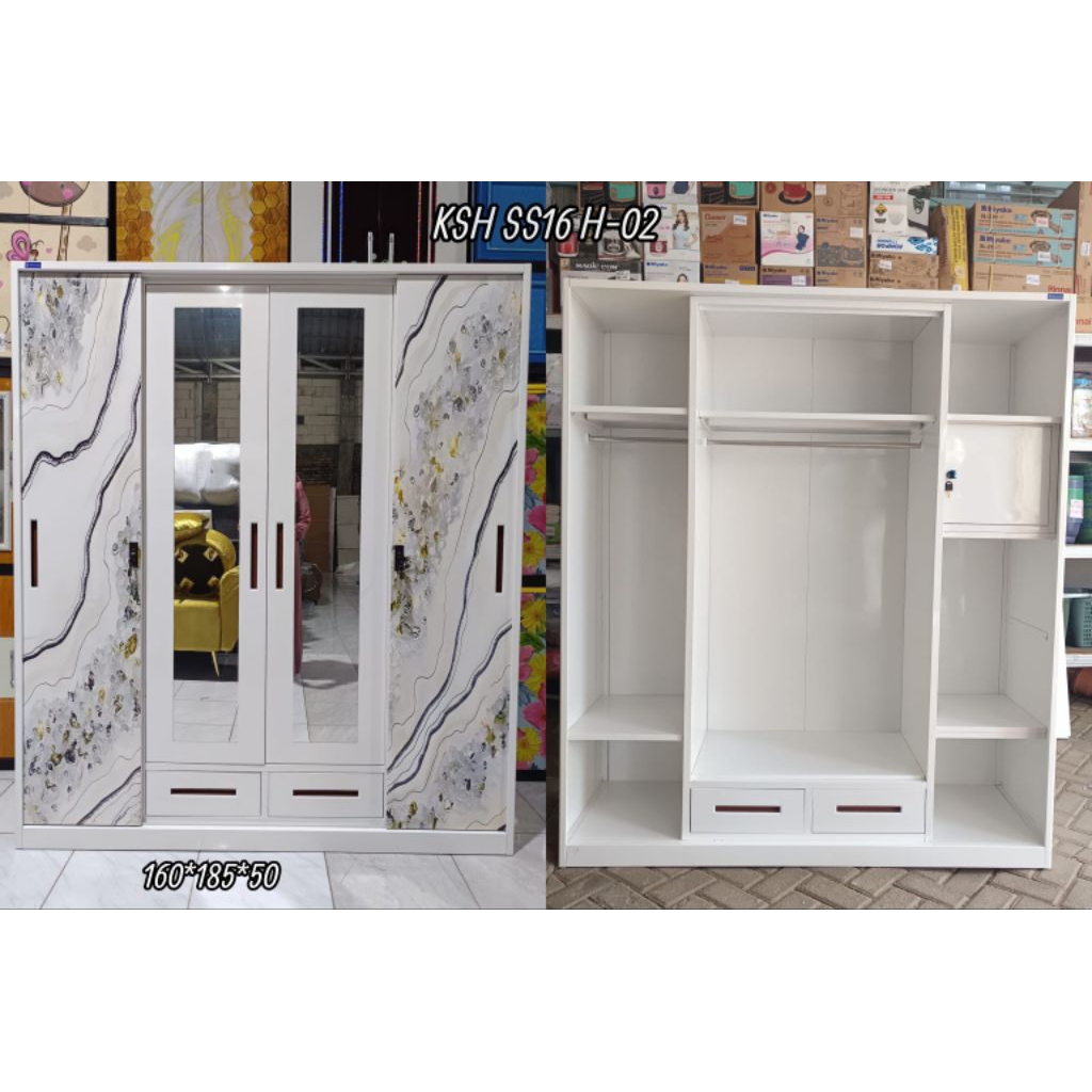 lemari besi 4 pintu