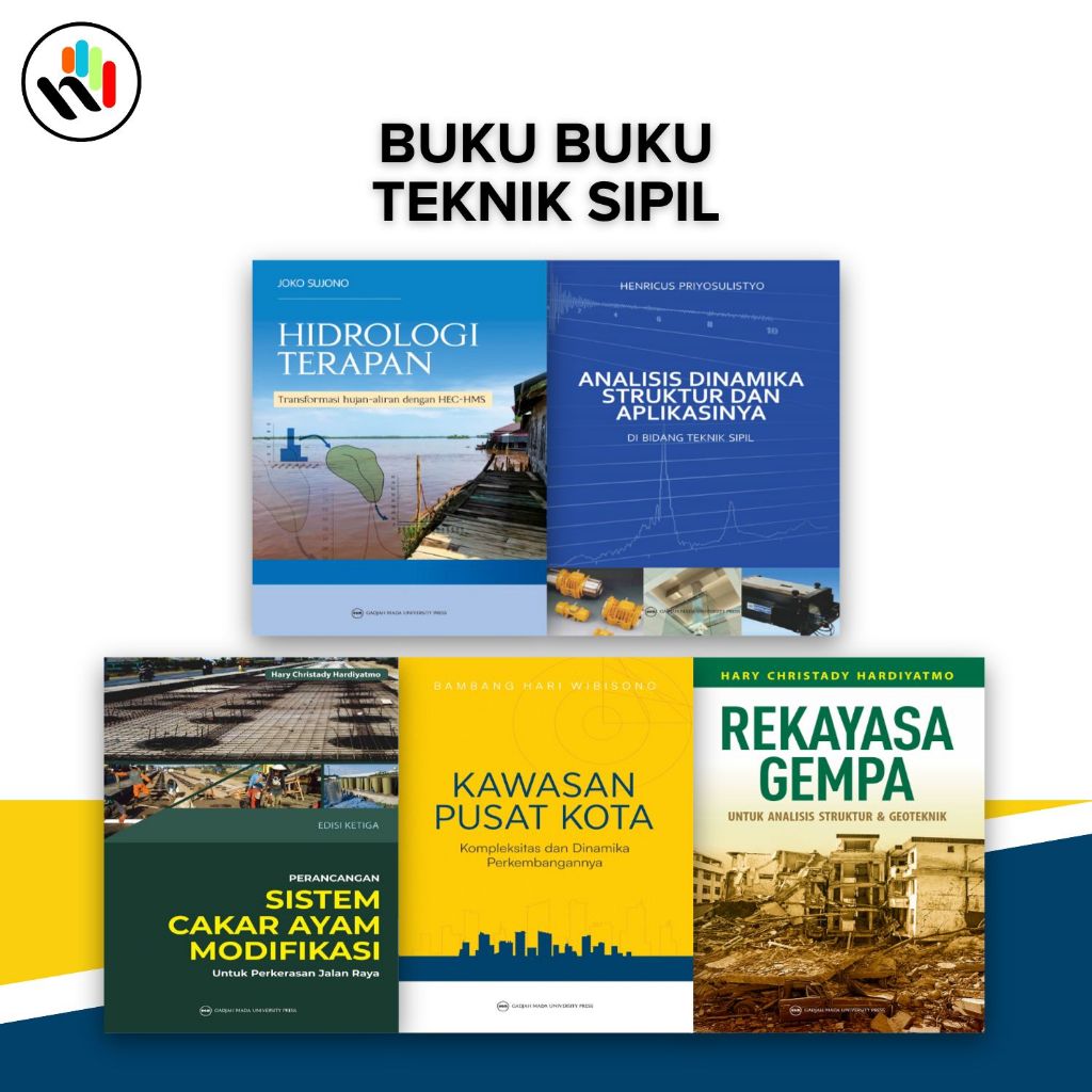 Buku Teknik Sipil : Sistem Cakar Ayam Modifikasi,Hidrologi Terapan,Kawasan Pusat Kota,Rekayasa Gempa