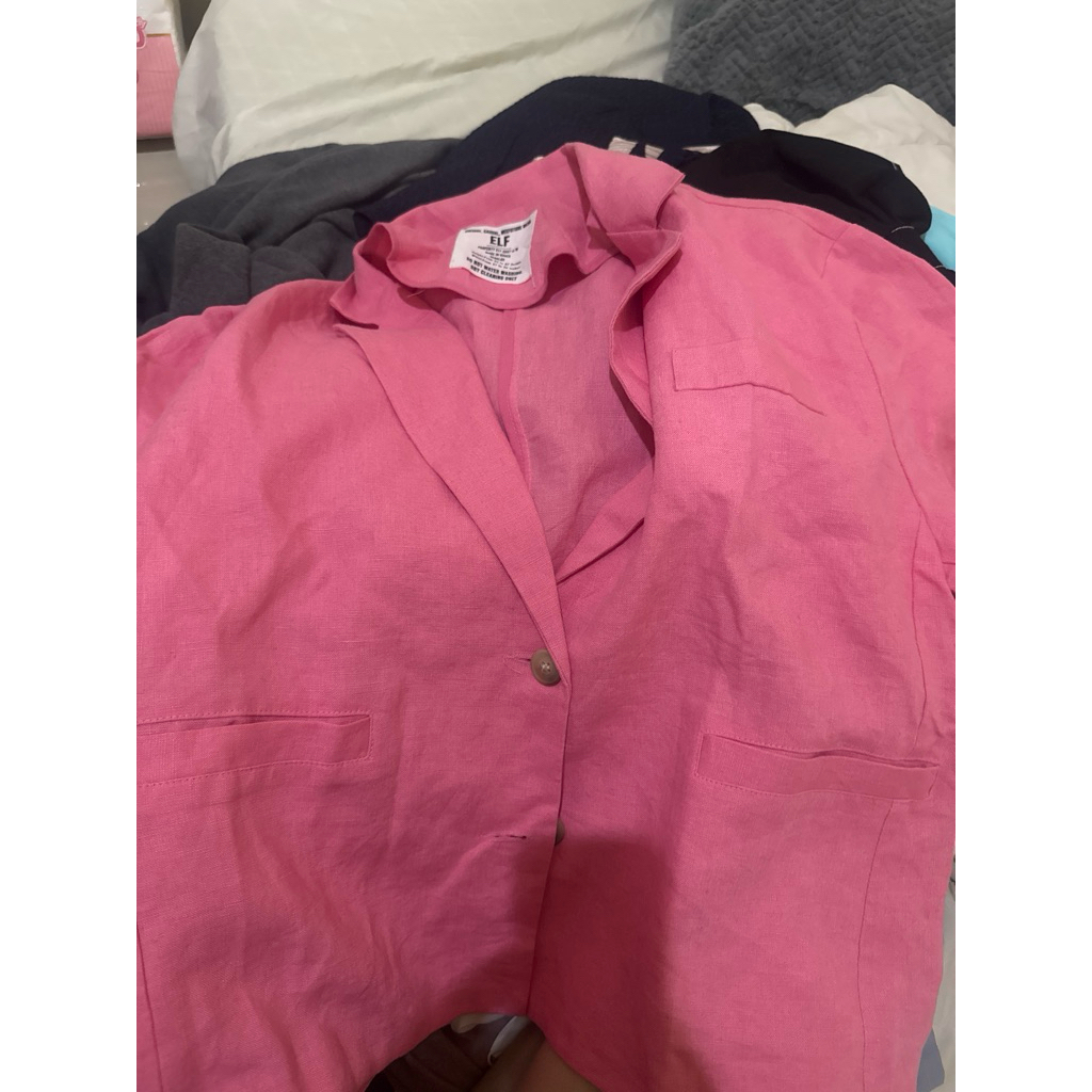 blazer pink wanita