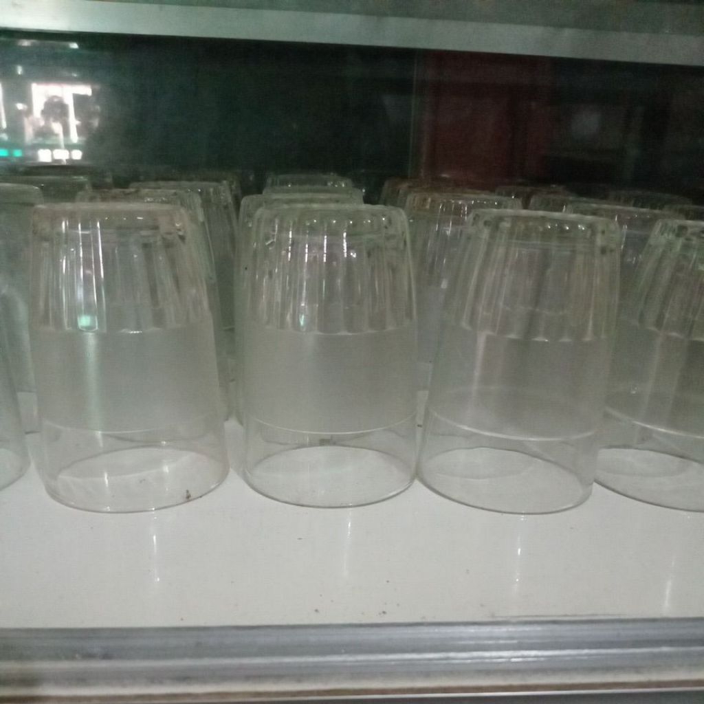 Gelas kaca Jadul Bening 200 ml