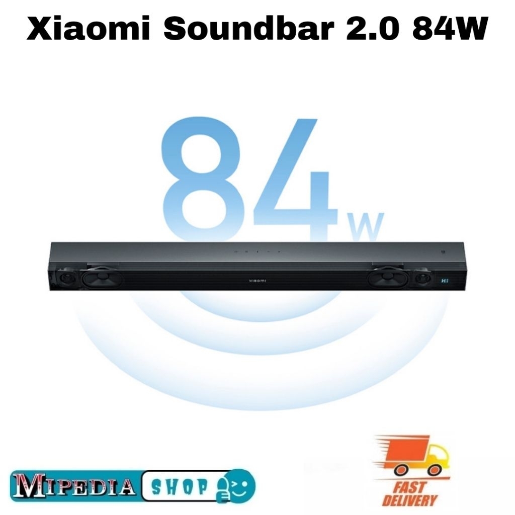 Xiomi TV Soundbar 2.0 Home Teather 6 Sound Modes Wireless Speaker 84W High Power