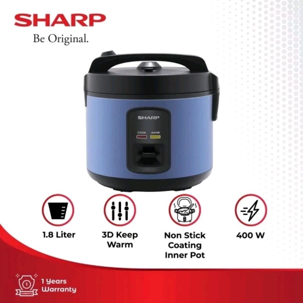 Rice Cooker Sharp KS-G18MH BL BZ | Magic com KSG18MH KSG 18MH 18 MH 1.8L