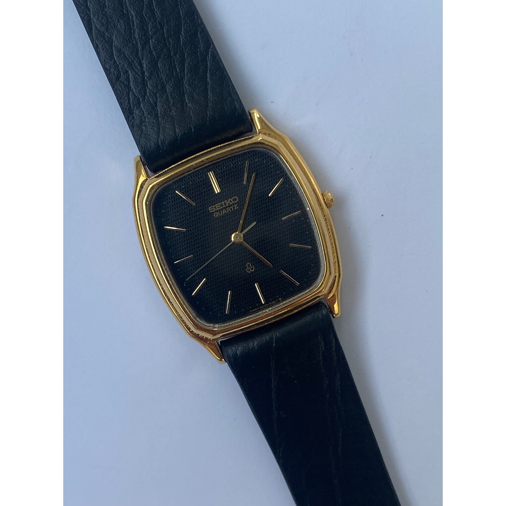 Seiko tank textured dial jam tangan vintage original