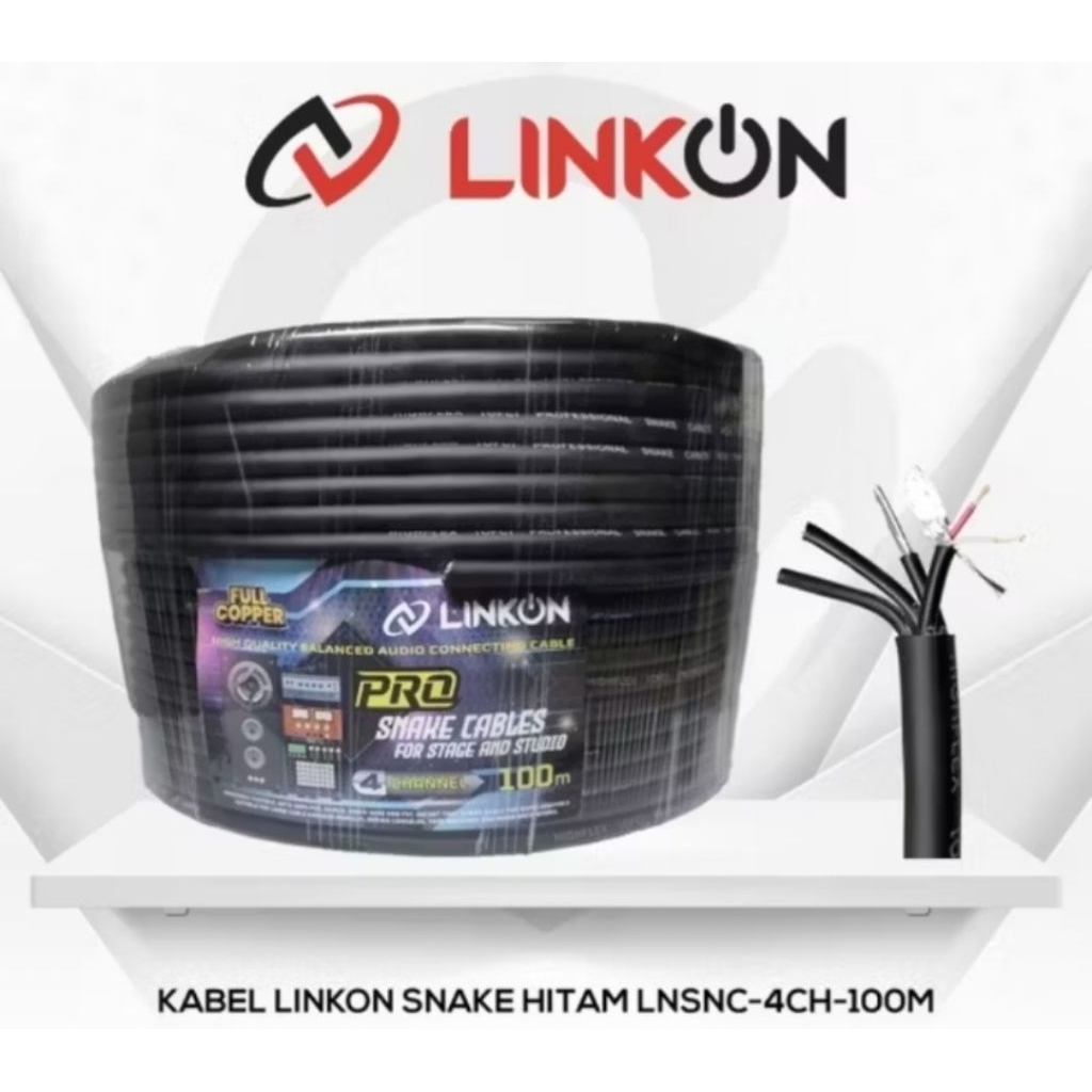 1meter Kabel Snake Profesional Audio Isi 4 Channel Meteran -Kabel Audio