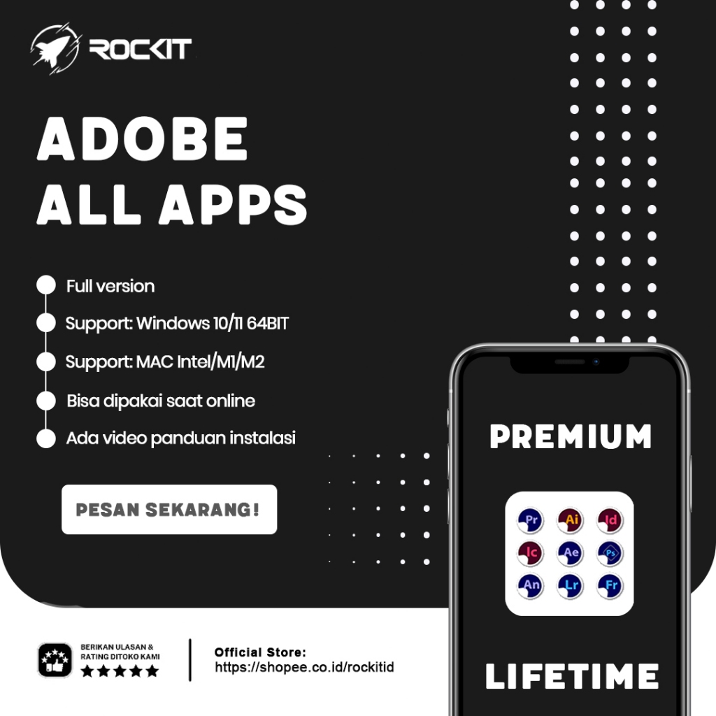 Adobe ALL Apps Versi Terbaru For Windows & Mac Intel/M1/M2/M3