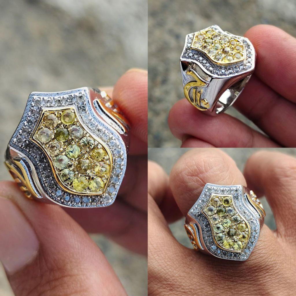 gratis memo cincin. trompah bahan perak mata utama yakut