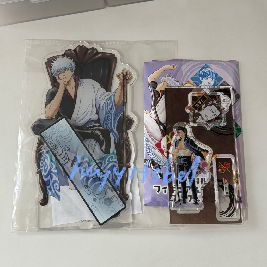gintama world big acrylic stand gintoki kondo jump mini acrylic stand