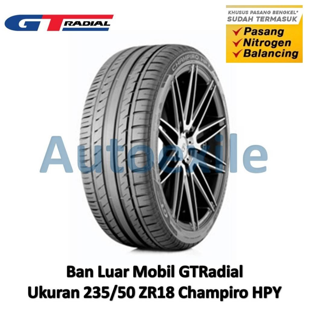 Ban Luar GT 235/50 R18 Champiro HPY Tubeless 235/50R18 ZR18 Ring 18 Silica Radial Mobil Bisa Pasang 