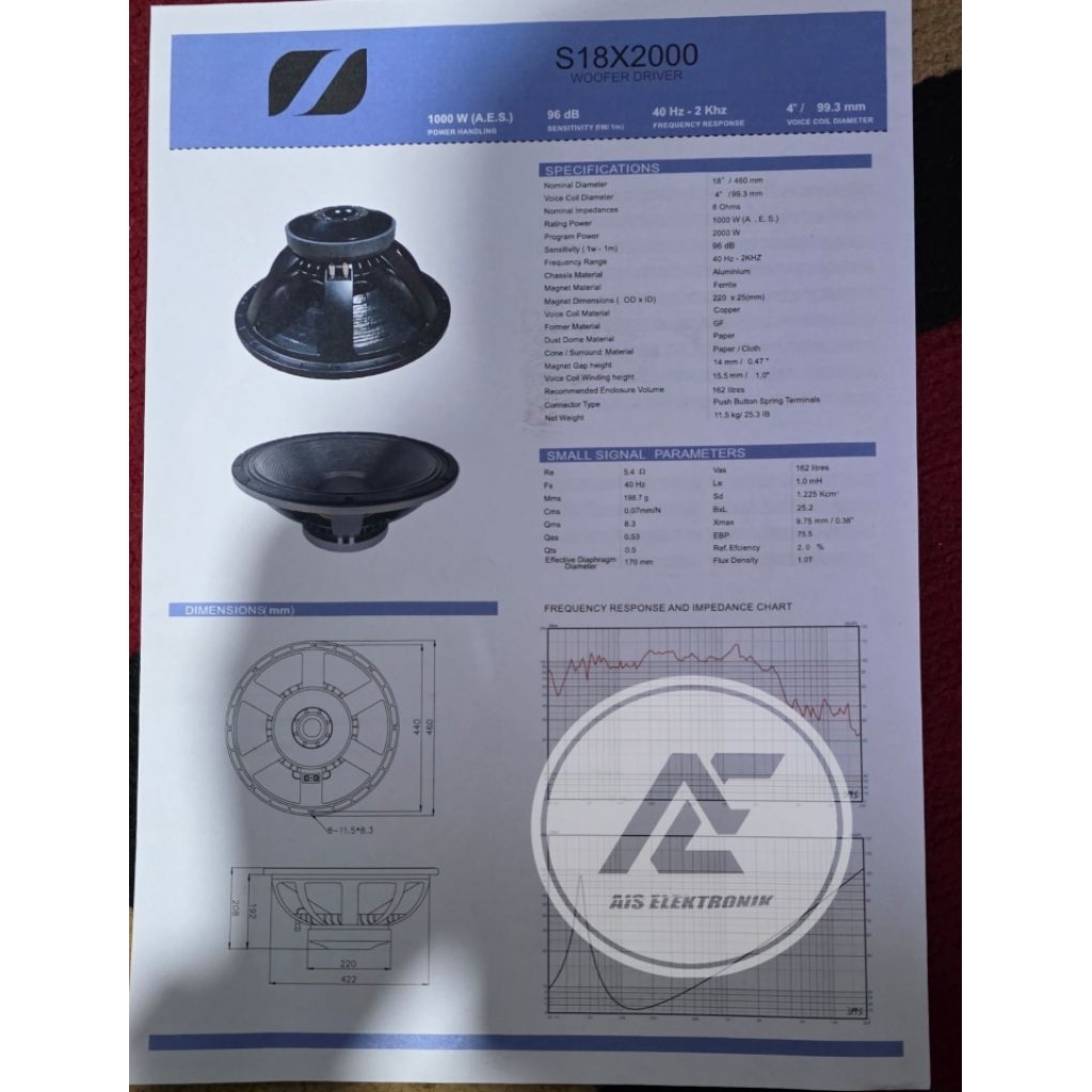 SPEKER PHASELAB 18X2000