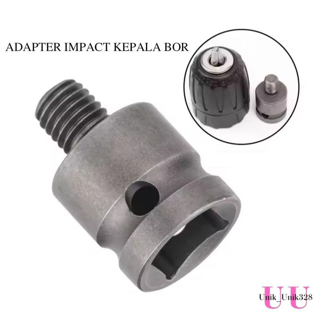 Adaptor Impact Ke Kepala Bor 10MM/13MM Adaptor Impact Sambung Bor Impak Ke Kepala Bor