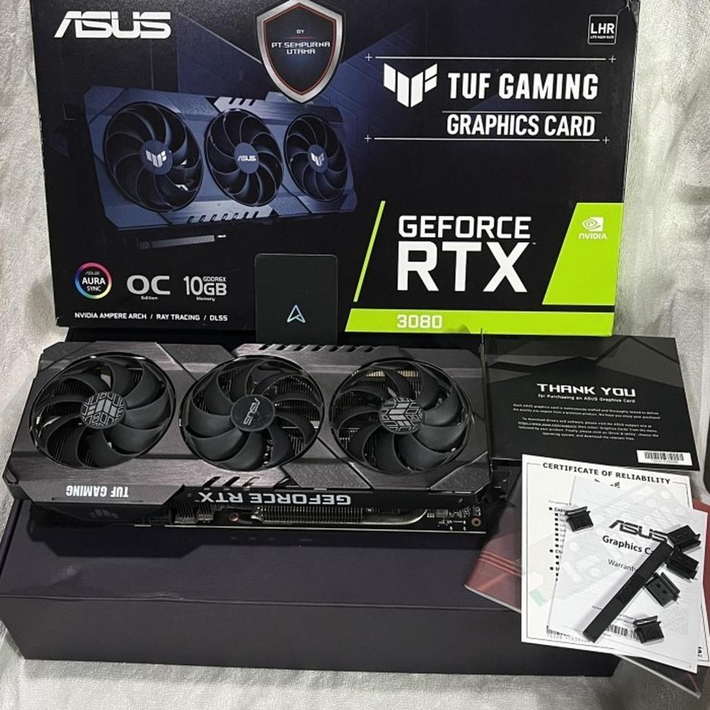 VGA ASUS TUF GAMING RTX 3080 10GB OC not gtx rx SECOND