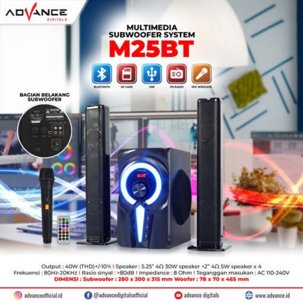 SPEAKER PORTABLE ADVANCE M25BT