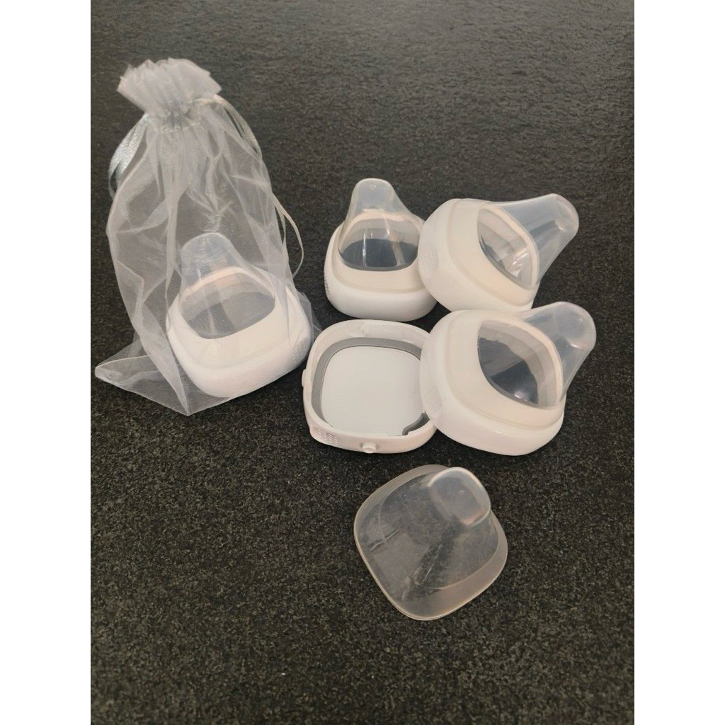 Preloved Collar Storage Lid Botol Hegen white