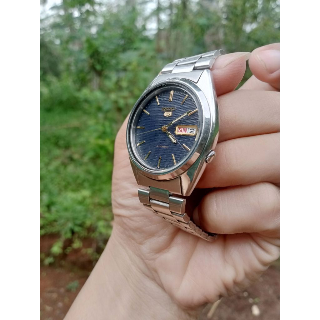 Seiko 5 Automatic Vintage Navy Blue 7s26 0480