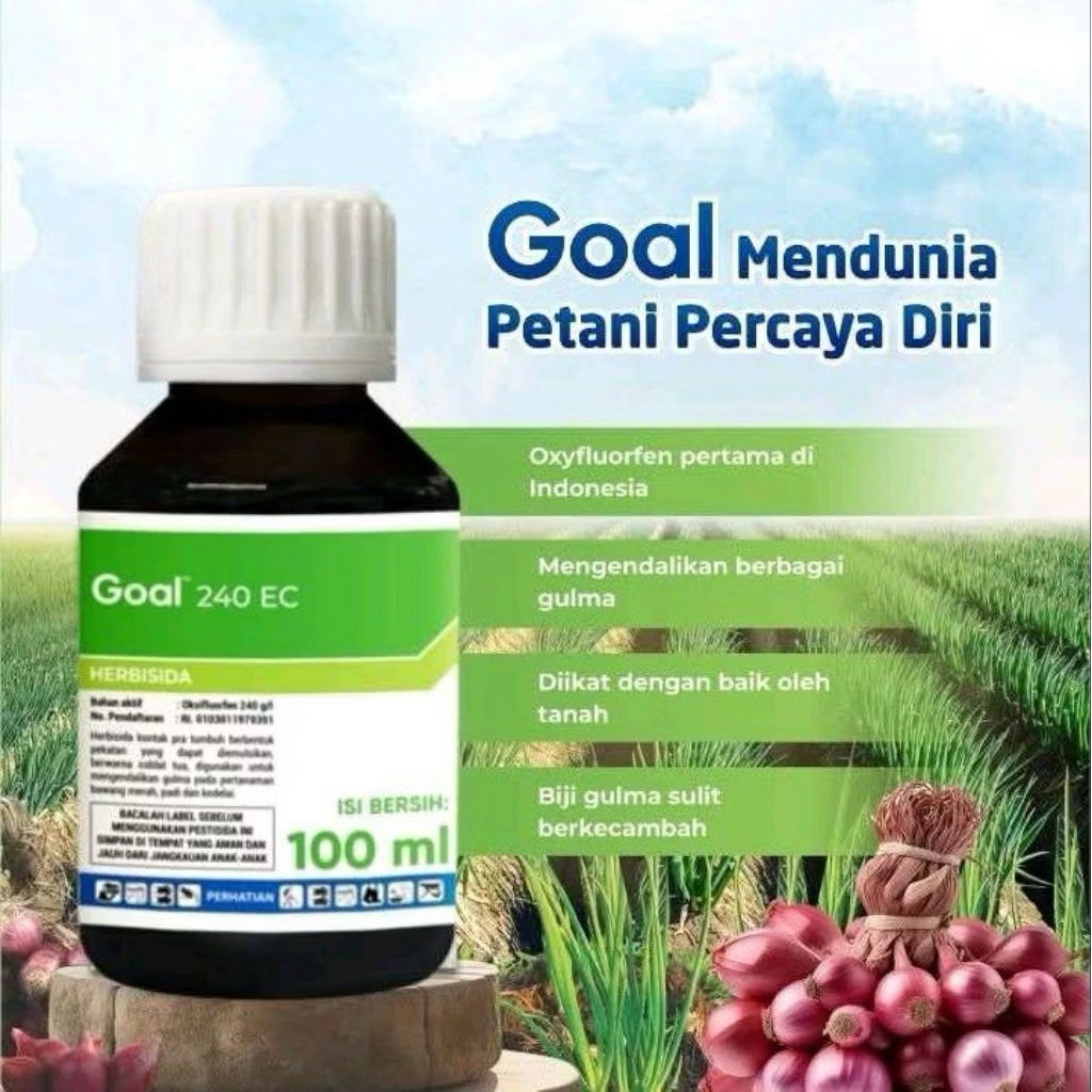 Herbisida Goal 100ml Aplikasi Pra Tumbuh Untuk Rumput