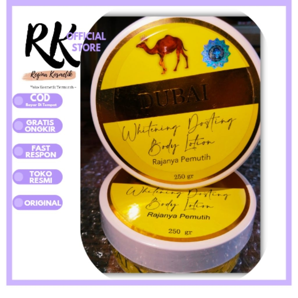 Dubai handbody lotion Super Pemutih Original 250 Ml Barcode Asli
