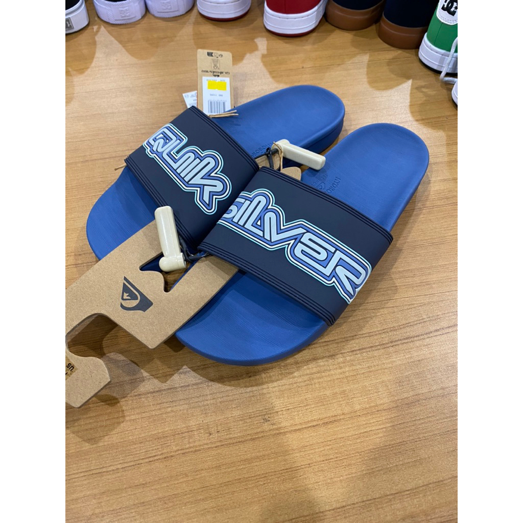 SANDAL SLOP QUIKSILVER ORIGINAL 100% BLUE/BLACK