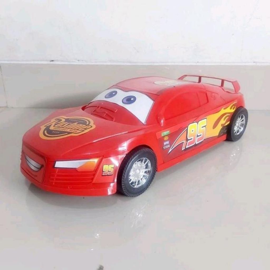 Mainan Mobil Sedan Plastik McQueen Jumbo - Mobilan Cars Besar Anak Laki Cowok